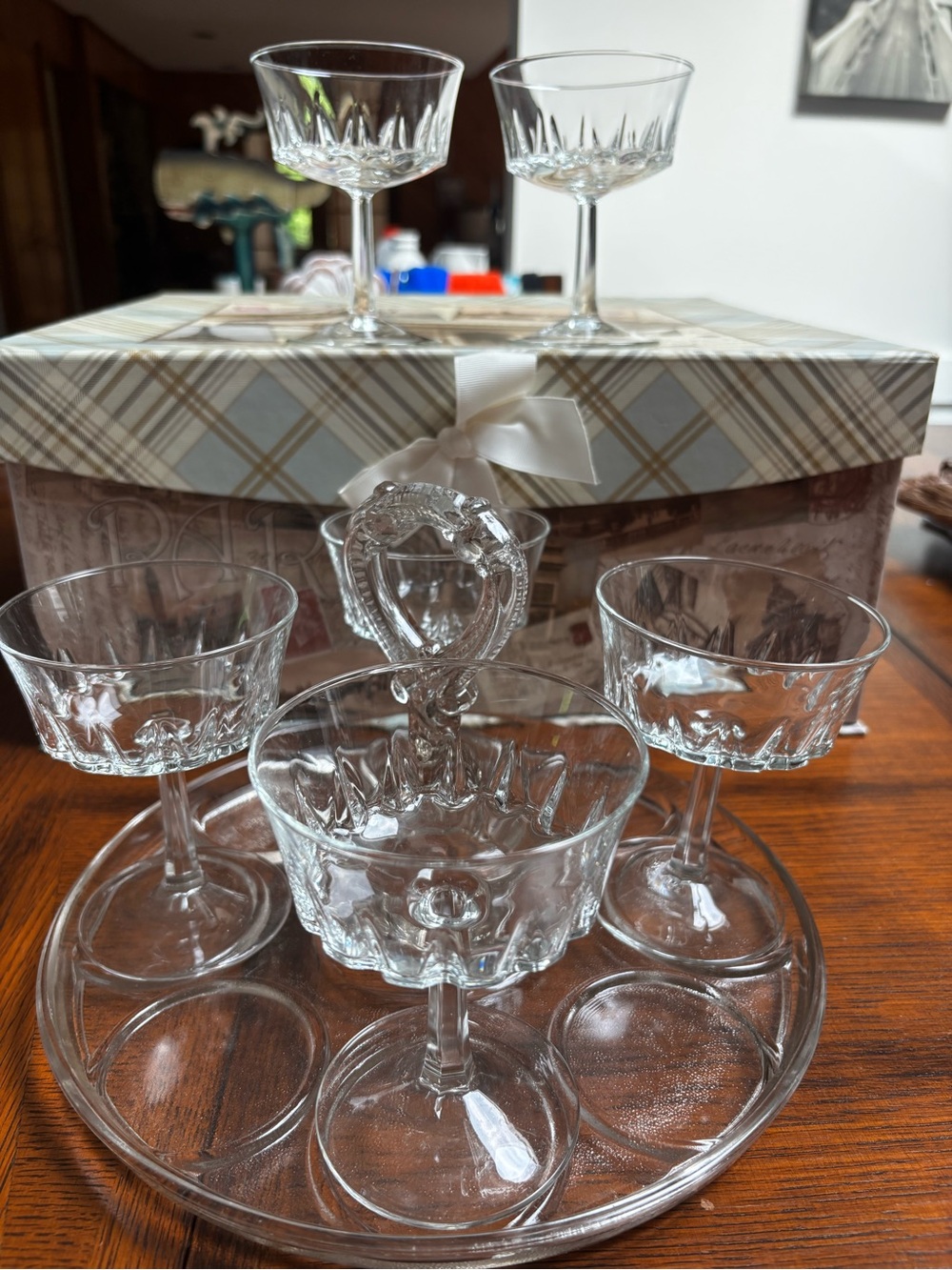 Cristal d'Arques-Durand champagne glasses set 6